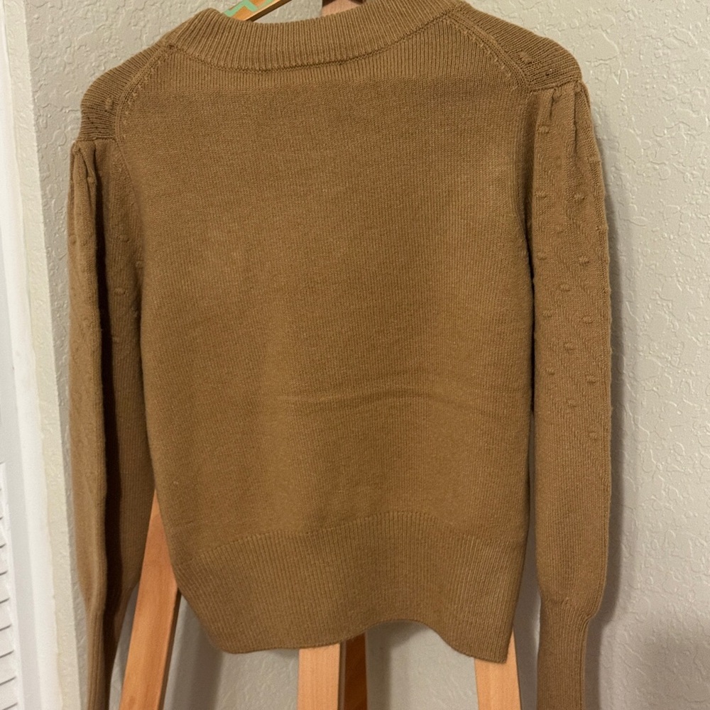French Connection Textured Tan Sweater - Picture 3 of 6